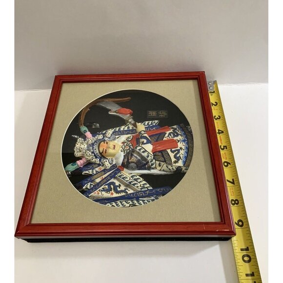 Framed 3D Art Chinese Historical Culture Shadowbox Zhou Yu Music Battle Chibi - Picture 7 of 12
